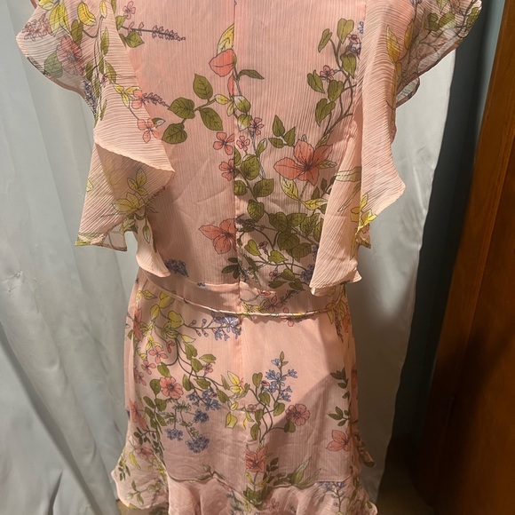 Tommy Hilfiger Pink Ruffled Wrap Sundress - Picture 6 of 7